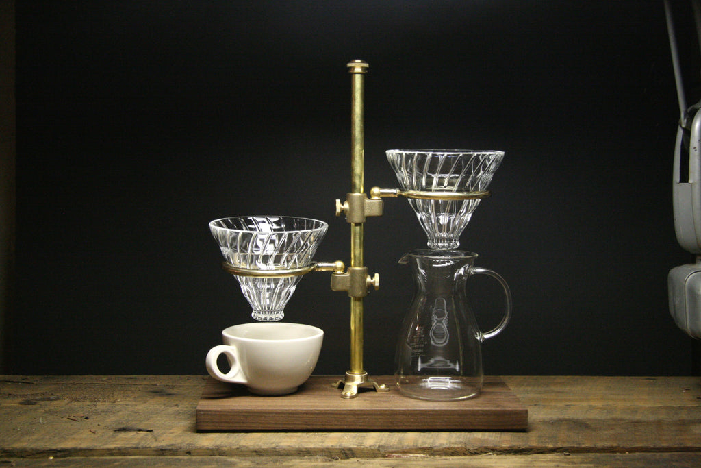 BRASS COFFEE POUR OVER STAND